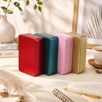 Boîte en fer blanc rectangulaire 180x110x55MM en matériau givré personnalisable pour l'emballage de biscuits, certifiée FDA, designs approuvés
