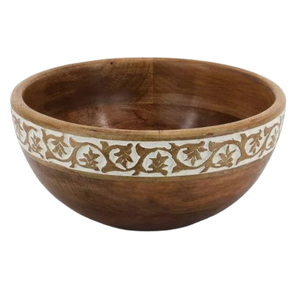 Buena calidad, precio asequible, forma redondeada, venta al por mayor, cuenco de madera de acacia natural, Frutero de madera para servir comida - Product Image 1