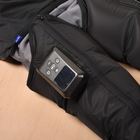 Bottes de massage sans fil rechargeables pour les jambes, avec 5 chambres à air, structure de compression pneumatique, double unité principale détachable, outil de massage à domicile