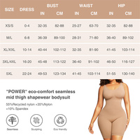 HEXIN Combinaison moulante noire sans couture sans couture lève-fesses Contrôle de la lumière quotidienne Combinaison moulante grande taille