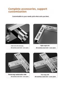 Drenaje de Piso de Acero Inoxidable 201 304 316 para Baño, Balcón/Patio, Anticorrosión, Ligero, Tamaño Personalizado, Canal de Drenaje - Product Image 6