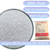 Corée du Sud SK K2012 Granulés PETG de qualité alimentaire transparents écologiques certifiés ROHS pour cosmétiques et aliments