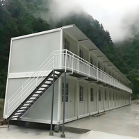 Maison conteneur modulaire préfabriquée à assembler rapidement, 2 étages, 20 pieds, 40 pieds, pour bureau ou logement
