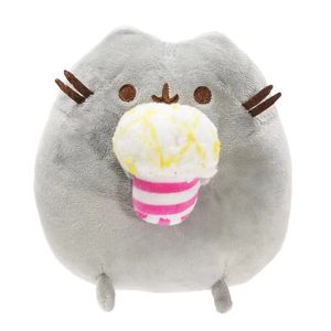 Nuovo Peluche <span class=keywords><strong>Linda</strong></span> a Forma di Gatto Grigio con Hamburger, Regalo di Compleanno per Bambini - Product Image 2