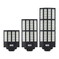 Lampadaire Solaire LED Tout-en-un Super Lumineux Extérieur 1000W-1500W Étanche IP65 ABS Crépuscule à l'Aube pour Jardin, Route, Parking