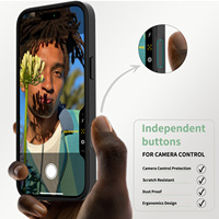 Coque de téléphone magnétique givrée antichoc à toucher doux avec bouton de contrôle de l'appareil photo pour iPhone 18 17 16 Pro Max – Offre Spéciale
