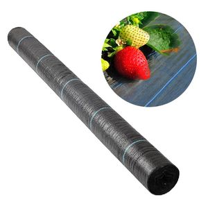 Membrana tejida PP de tamaño personalizado negro, cubierta de suelo de PE, rollo de alfombrilla de malezas, película <span class=keywords><strong>antihierba</strong></span> - Product Image 3