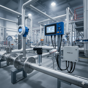 Độ chính xác cao thép mặt bích hơi nước Vortex lưu lượng kế đo lường chất lỏng cảm biến RS485 đầu ra cho chất lỏng đường ống cao cấp Cảm biến lưu lượng - Product Image 5