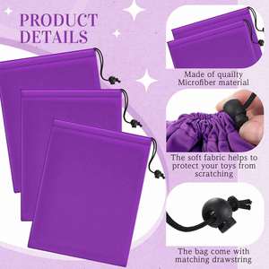 Toy Storage Drawstring Bags Adjustable <b>Small</b> Cloth Pouch Foldable Ditty Pouch for <b>Game</b> Toy Cosmetic Glass - Product Image 4