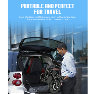 Bicicleta <span class=keywords><strong>El</strong></span>éctrica Plegable Mini de Acero de Alto Carbono de 48V 350W con Batería de Litio, Diseño Portátil para Viajes en <span class=keywords><strong>Tren</strong></span> y Desplazamientos Multimodales - Product Image 5