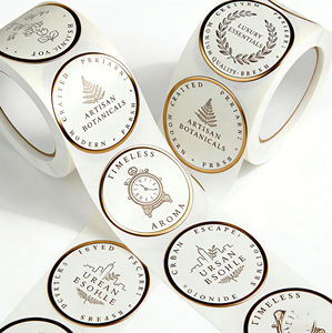 ملصقات دائرية شفافة مقاومة للماء مخصصة مع رمز الاستجابة السريعة والشعار للمشروبات والوجبات الخفيفة - ملصقات مقصوصة - Product Image 5