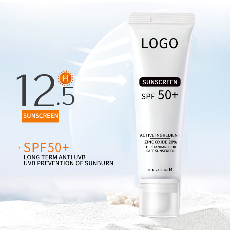 Производитель средств по уходу за кожей, SPF 50 Tn, активный ингредиент, оксид цинка, 20% минеральный солнцезащитный крем для лица, OEM и ODM
