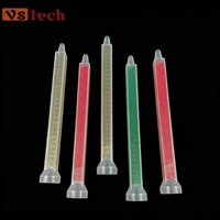 FMC08-24 Múltiples Modelos Mezclador Cuadrado de Plástico con Punta de Mezcla, Cartucho de Cánula, Elemento Mezclador Estático Desechable para Resina