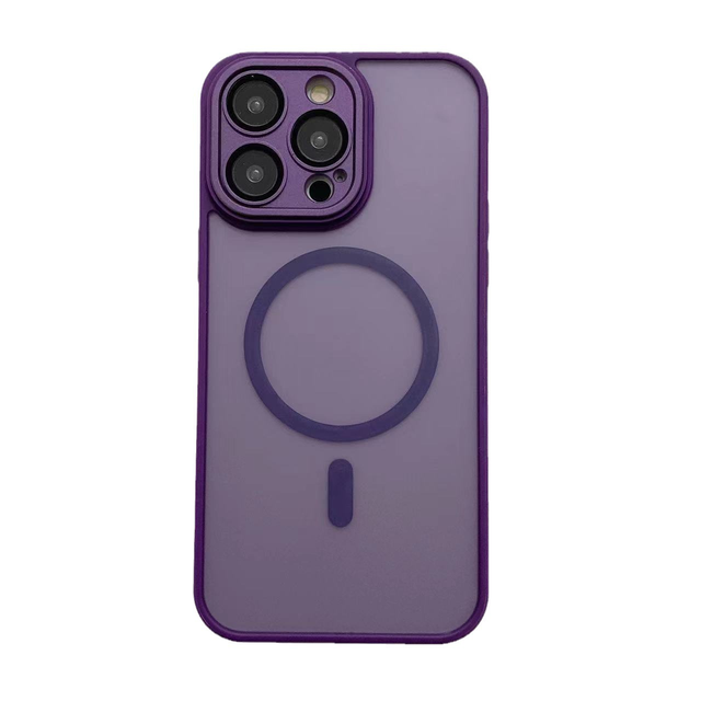 X521-1 Luxury Magnetic Wireless Charging Candy Color Silicone Soft Clear Matte Phone Case for Iphone 15 14 13 12 11 Pro Max