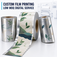 Service d'impression numérique personnalisée de films plastiques à faible MOQ pour rouleaux laminés BOPP VMPET PE pour le thé avec logo personnalisé