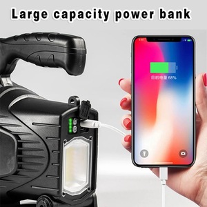 ไฟฉาย LED แบบพกพา W886 แบตเตอรี่แบบชาร์จไฟได้ 4800 มิลลิแอมป์สำหรับตั้งแคมป์เดินป่าสำรวจถ้ำตกปลาตอนกลางคืนไฟลาดตระเวน - Product Image 4