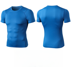 T-Shirt da Palestra Personalizzabile per Uomo, Asciugatura Rapida, Traspirante, Leggera, Estiva, per Sport, Corsa, Allenamento, Fitness, Aderente - Product Image 3