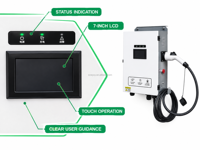 Chargeur mural rapide certifié CE Ocpp 30 kW, Wallbox, CCS pour véhicules électriques, station de recharge EV, chargeur EV 22 kW