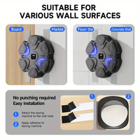 Cible murale de boxe intelligente pour machine de boxe avec musique et Bluetooth pour fitness à domicile