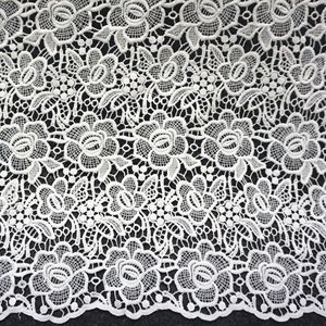 Ruiyi Lace <b>Fabric</b> Medium Weight Water Soluble <b>Embroidery</b> Full Width Trim Apparel Wedding Special Occasion Europe America Style - Product Image 1