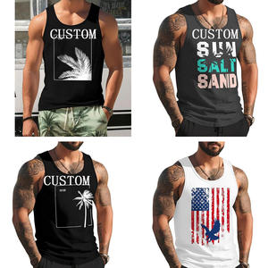 थोक ओएम अनुकूलित पुरुष खेल कसरत टैंक जिम कस्टम उच्च गुणवत्ता वाले मुद्रित पुरुषों के टैंक शीर्ष लुभावनी टैंटॉप्स - Product Image 1