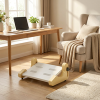 Repose-pieds réglable sous le bureau pour le bureau et la maison, repose-pieds ergonomique à 6 niveaux de hauteur et d'inclinaison, repose-pieds antidérapant en ABS