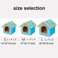 Huisdier Katten Bed Outdoor Comfortabele Hond Slapen Schuilplaats 18 Inch Regenboog Opvouwbare Pluche Puppy Huis Custom Groothandel