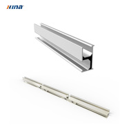 Supports de montage de panneaux solaires en aluminium en forme de L pour toit plat avec rail en aluminium, garantie HINA de 12 ans
