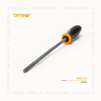 Lime à bois ronde en acier à haute teneur en carbone T12 de 8 pouces avec manche en TPR+PVC - Outils manuels professionnels pour le travail du bois et le façonnage des métaux