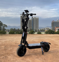 EE. UU. Almacén Scooters eléctricos FLJ Alta potencia 72V 10000W Velocidad máxima 100-120 km/h 14 pulgadas todoterreno Neumático Scooter