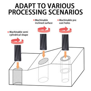 Fraise à rainures en U robuste, foret annulaire, foret en acier personnalisable CNC, foret en carbure haute vitesse, tige universelle - Product Image 5