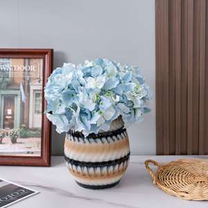 ดอกไฮเดรนเยียประดิษฐ์ CallaFloral ก้านเดี่ยว สีฟ้าอ่อน กันน้ำ สำหรับตกแต่งงานแต่งงาน ตกแต่งบ้าน ช่อดอกไม้ ตกแต่งทางเดิน - Product Image 5