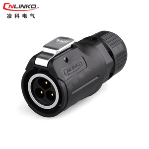 Cho cnlinko LP-16-2 3 pin IP68 kết nối công nghiệp nhựa kim loại dây vít không thấm nước hàng không cắm kết nối 3 pin cắm - Product Image 1