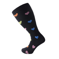 Chaussettes de compression en nylon grande taille CLASSE 2 pour les varices et l'obésité - Chaussettes de course mi-mollet unisexes
