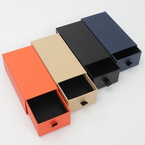 Wholesale Custom Design Rigid Paperboard Jewelry Packaging Sliding Drawer Gift Paper Jewelry <b>Box</b> for Earrings Rings Watch - Product Image 5