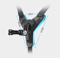 Accessoires de caméra de sport Casque Mentonnière Sangle support mobile Support Équitation Accessoires de véhicule tout-terrain Universel