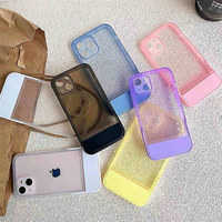 Tiktok Hot Camera Protection Invisible Stand Holder Phone Case Pour Iphone 11 12 13 14 Pro Max X XS XR 7 8 Plus SE