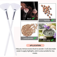 Applicateur pour Gel Acid Peel Beauté spa Soins de la peau Chimique visage appliquer cosmétiques visage argile masque brosse Fan pinceaux