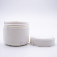 Pot en plastique blanc rond pour crème, gel de soin, 50 ml, impression personnalisée, vente en gros
