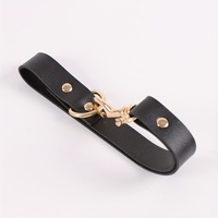 Porte-clés WJ vintage en cuir PU avec anneaux métalliques, accessoire de cosplay médiéval et de la Renaissance pour costumes et Halloween