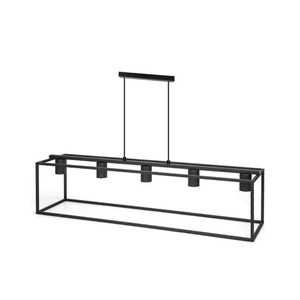 Lampada a sospensione in metallo a 5 luci con attacco E27, ideale per illuminare gli spazi e decorare con stile. - Product Image 1