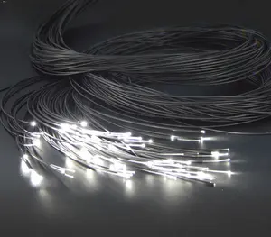 Câble d'éclairage à fibre optique multi-cordes en plastique décoratif à 25 cœurs