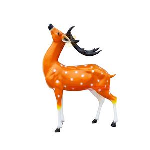 Hotel al aire libre Villa jardín calle paisaje decoración diseño arte escultura fibra de vidrio blanco ciervo estatua resina artesanía - Product Image 3