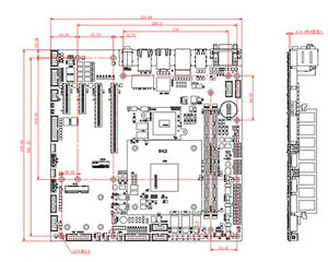 Novo processador Loongson 3A6000 gráfico integrado placa-mãe industrial MicroATX 64GB Desktop DDR4 Memória 2 SATA USB3.0 HDMI