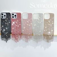 Scintillant haut de gamme luxe Full Star Flash coque de téléphone en TPU antichoc protection pour les filles pour 16Pro 15Pro 14 13