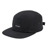 Casquette de camping 5 panneaux personnalisée en sergé de coton pour hommes et femmes