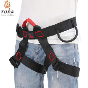 Arnés de Escalada TUPA, Cinturón de Seguridad Ajustable de Medio Cuerpo, Color Negro, para Escalada en Roca, Montañismo y Uso en Exteriores - Product Image 3