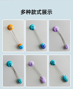 Juguete de succión para la dentición de perros, resistente a mordeduras, con rompecabezas de tira y afloja y almacenamiento de comida - Product Image 6