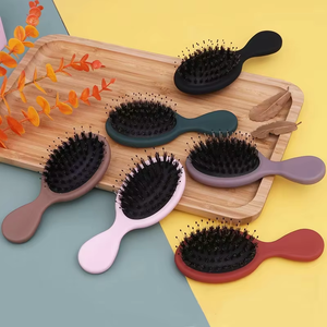 Özel Logo seyahat cep plastik masaj saç fırçası ev & Salon kullanımı için katlanabilir ortak tarak - Product Image 2