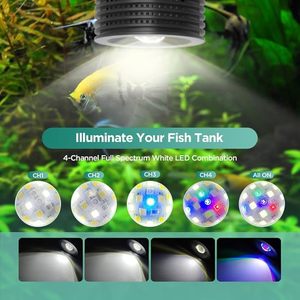 ไฟปลูกต้นไม้ <span class=keywords><strong>Lominie</strong></span> <span class=keywords><strong>LED</strong></span> 4 ช่องสัญญาณ พร้อมรีโมทคอนโทรล 6500K หลอดไฟ <span class=keywords><strong>LED</strong></span> สำหรับตู้ปลาน้ำจืด พร้อมคอห่าน - Product Image 4